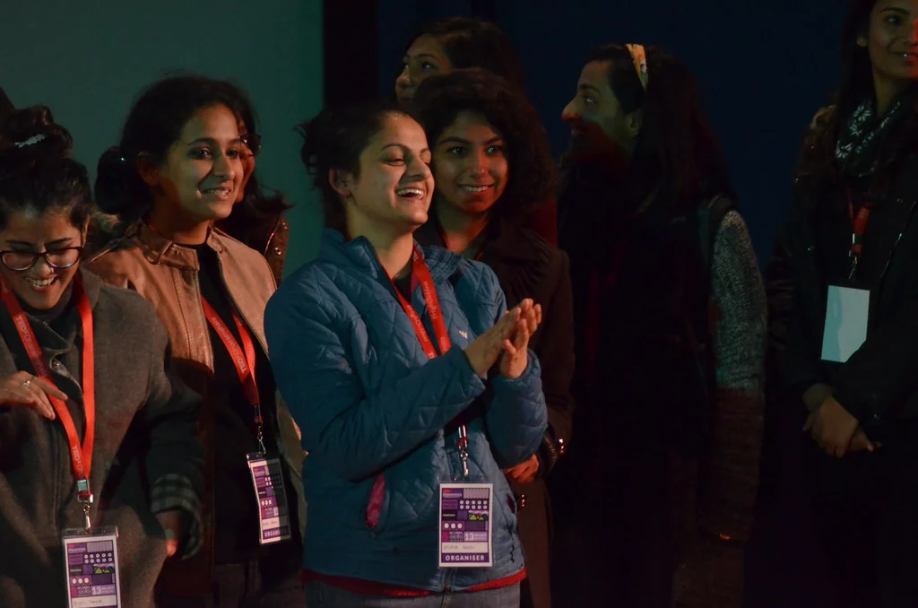 The community applauding at TEDxDharamshala 2019